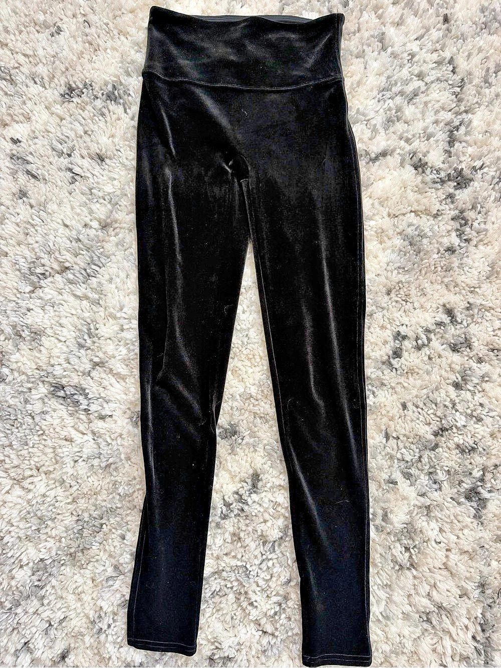 SPANX Ready-to-Wow! Velvet Leggings Black Medium